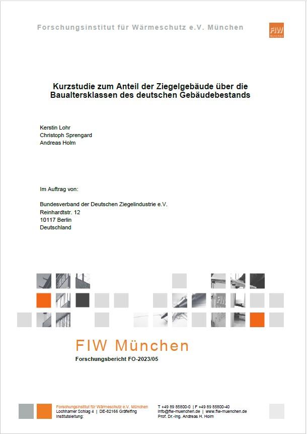 FIW-Kurzstudie zu Ziegelanteil je Baualtersklasse_ 03/2024