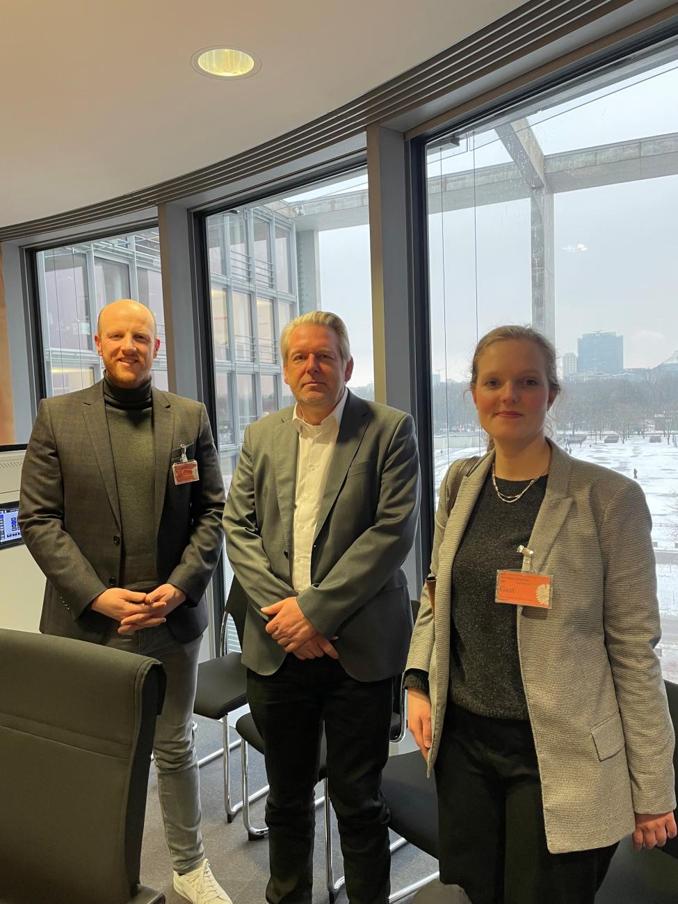 Wir trafen MdB Vöpel im Bundestag