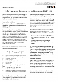 Kellermauerwerk - Bemessung und Ausführung nach DIN EN 1996