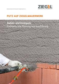 Broschüre "Putz auf Ziegelmauerwerk" (07/2023)
